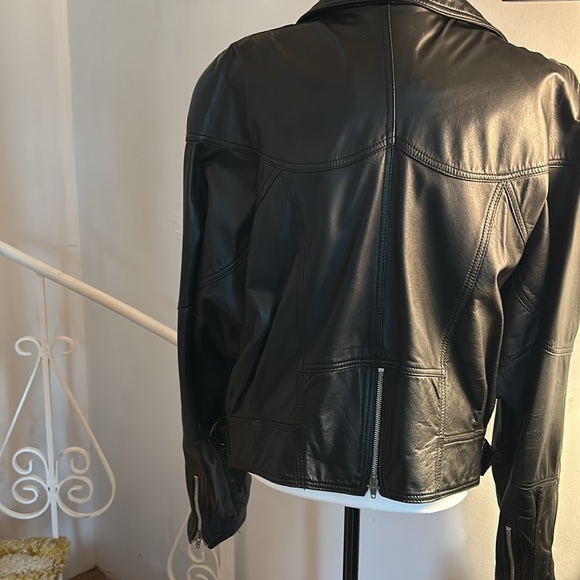 Men’s Leather Cropped Moto jacket in excellent condition - Picture 2 of 6